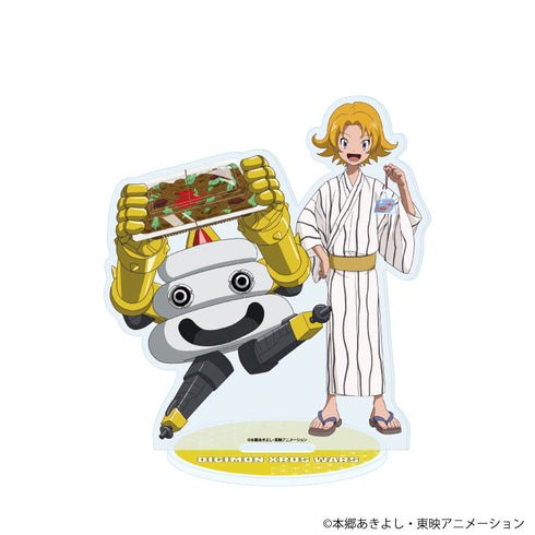 『デジモンクロスウォーズ』アクリルスタンド03/天野ユウ&ダメモン(描き下ろしイラスト)